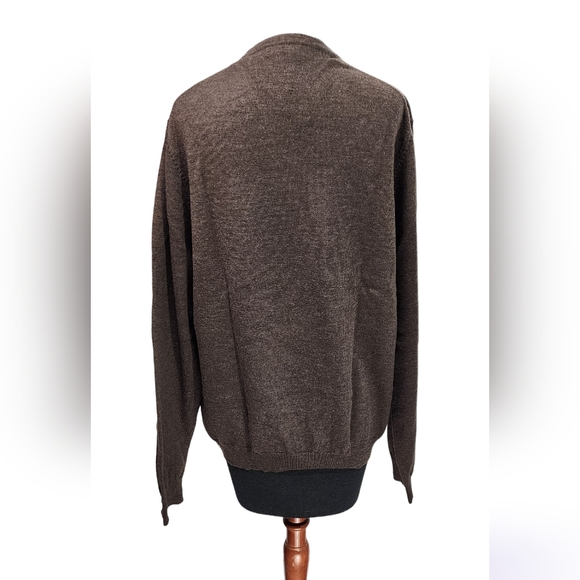 💪BROOKS BROTHERS "STRETCH" MERANO WOOL MEN'S V NECK SWEATER 💪 - Picture 3 of 13